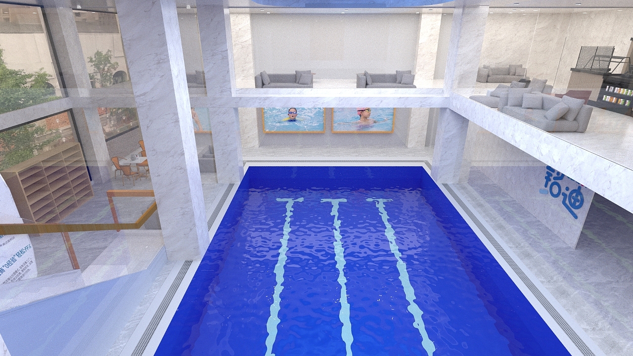 滑冰场展厅展馆设计建模渲染