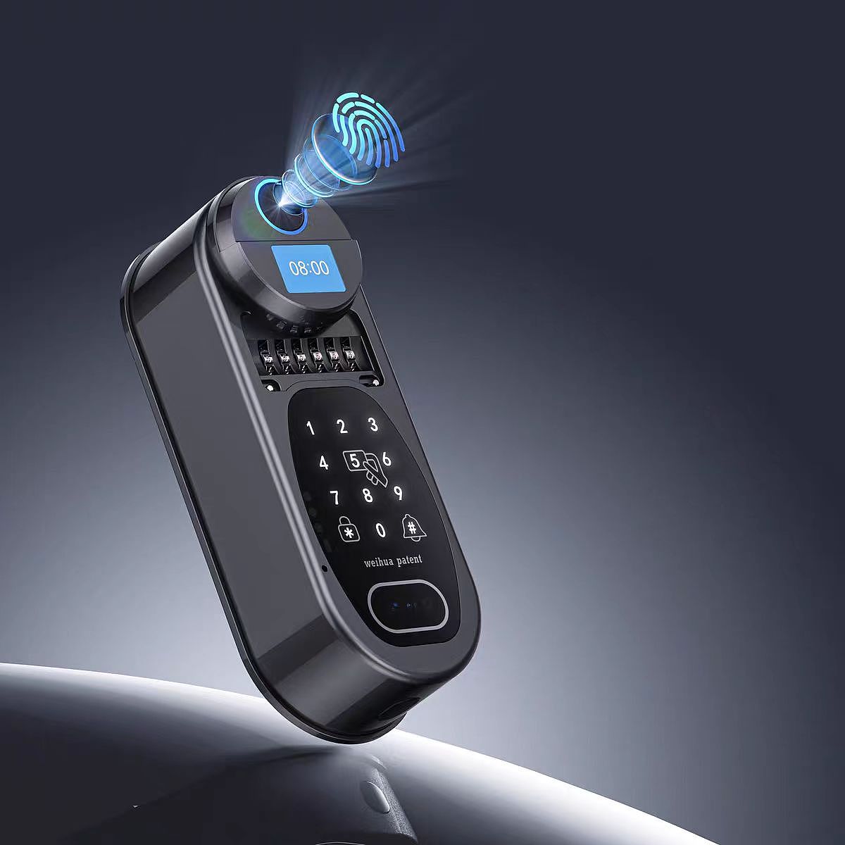 指纹锁场景建模渲染