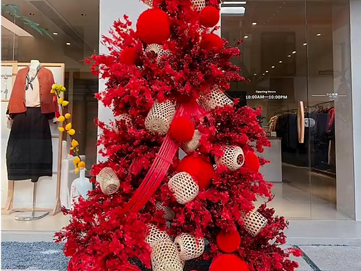竹篾美陈装置设计 ｜新年装饰做起来吧