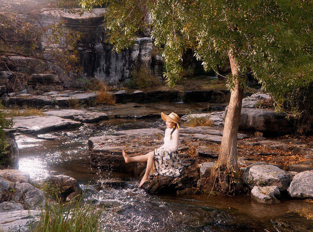 漫步秋日的奥森南园