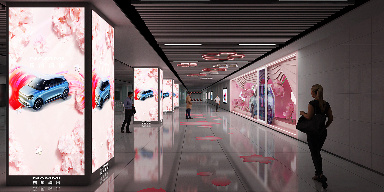 东风纳米 地铁橱窗