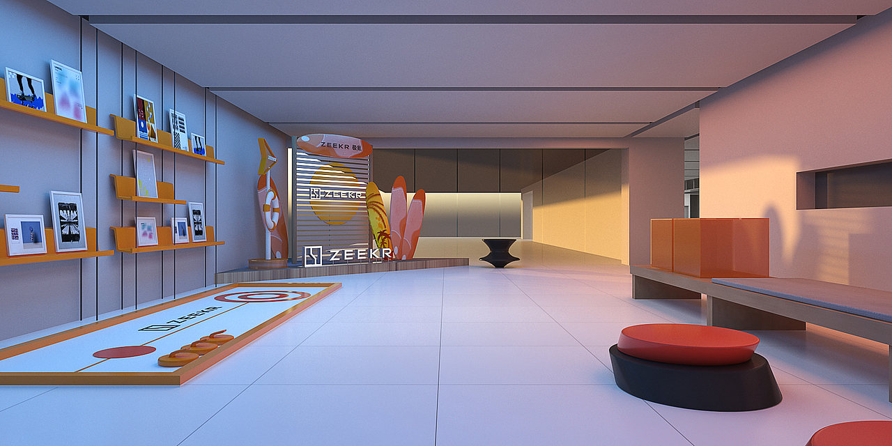 ZEEKR 营销中心保客活动（图ZMzk3MTEwNzQw） - 商业空间设计 - 站酷设计师lanshu369原创素材 - 站酷ZCOOL