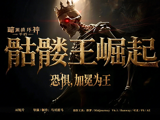 暗黑破坏神-骷髅王AIGC作品