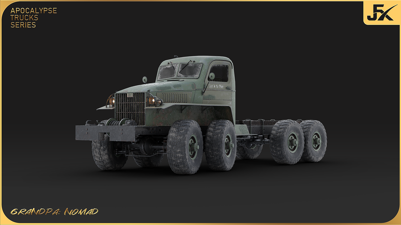 Grandpa末日卡车系列|Nomad 静帧渲染第三部分