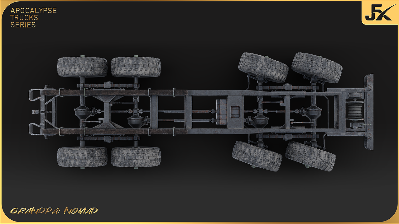 Grandpa末日卡车系列|Nomad 静帧渲染第三部分