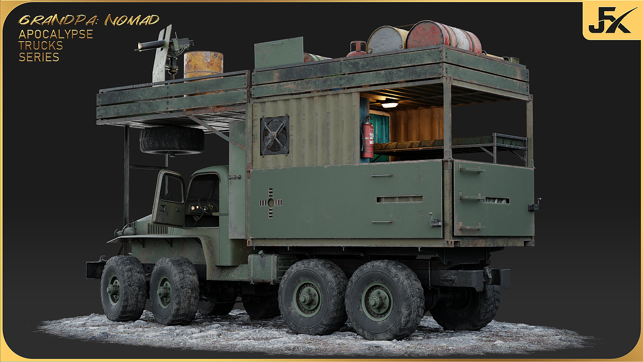 Grandpa末日卡车系列|Nomad 静帧渲染第三部分