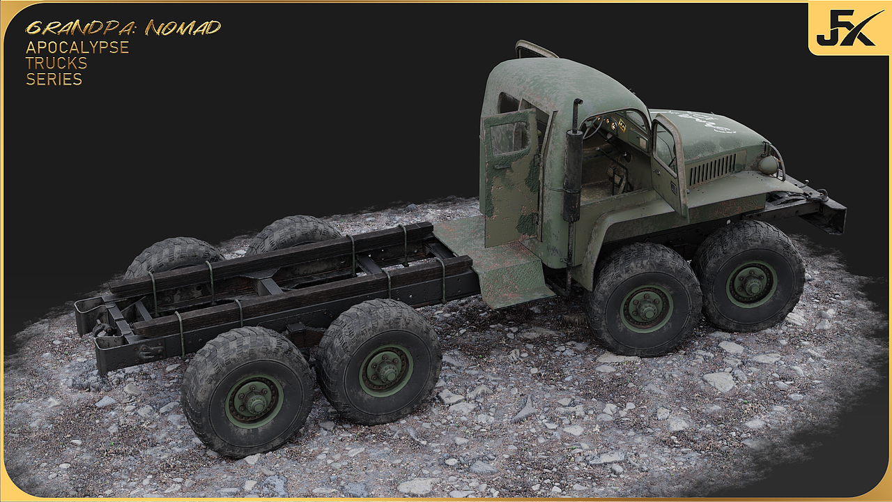 Grandpa末日卡车系列|Nomad 静帧渲染第三部分