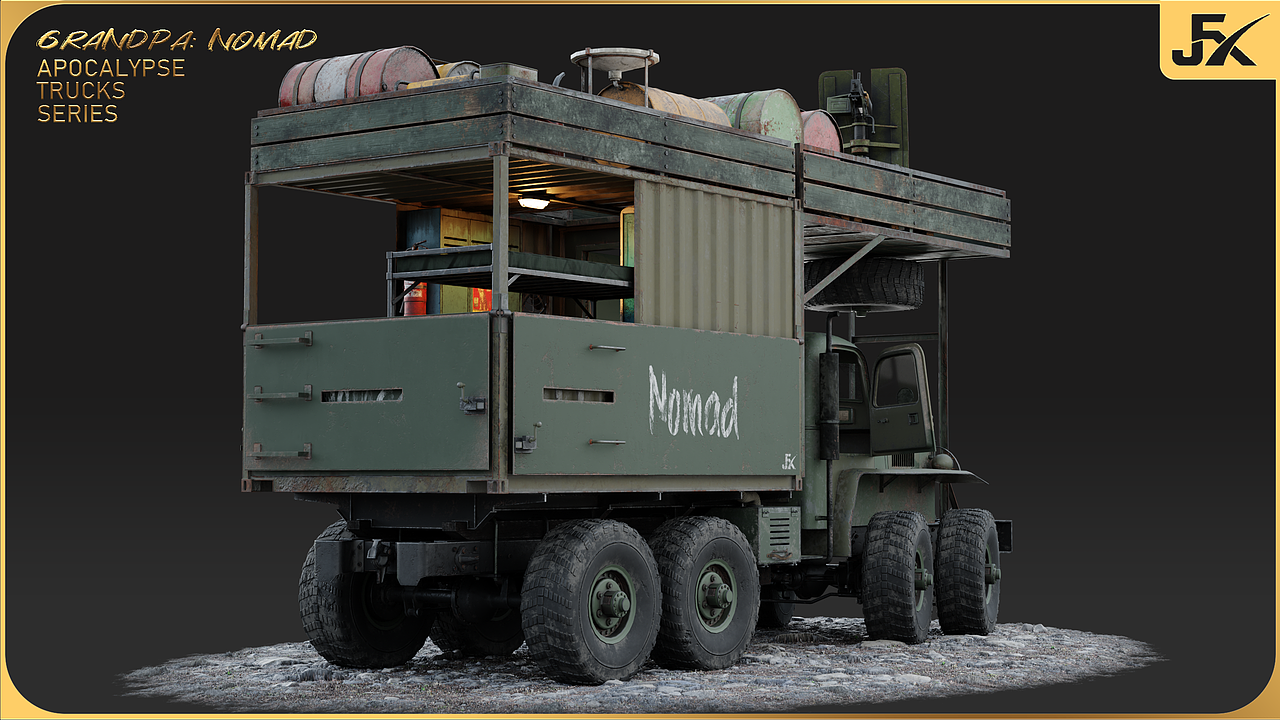Grandpa末日卡车系列|Nomad 静帧渲染第三部分