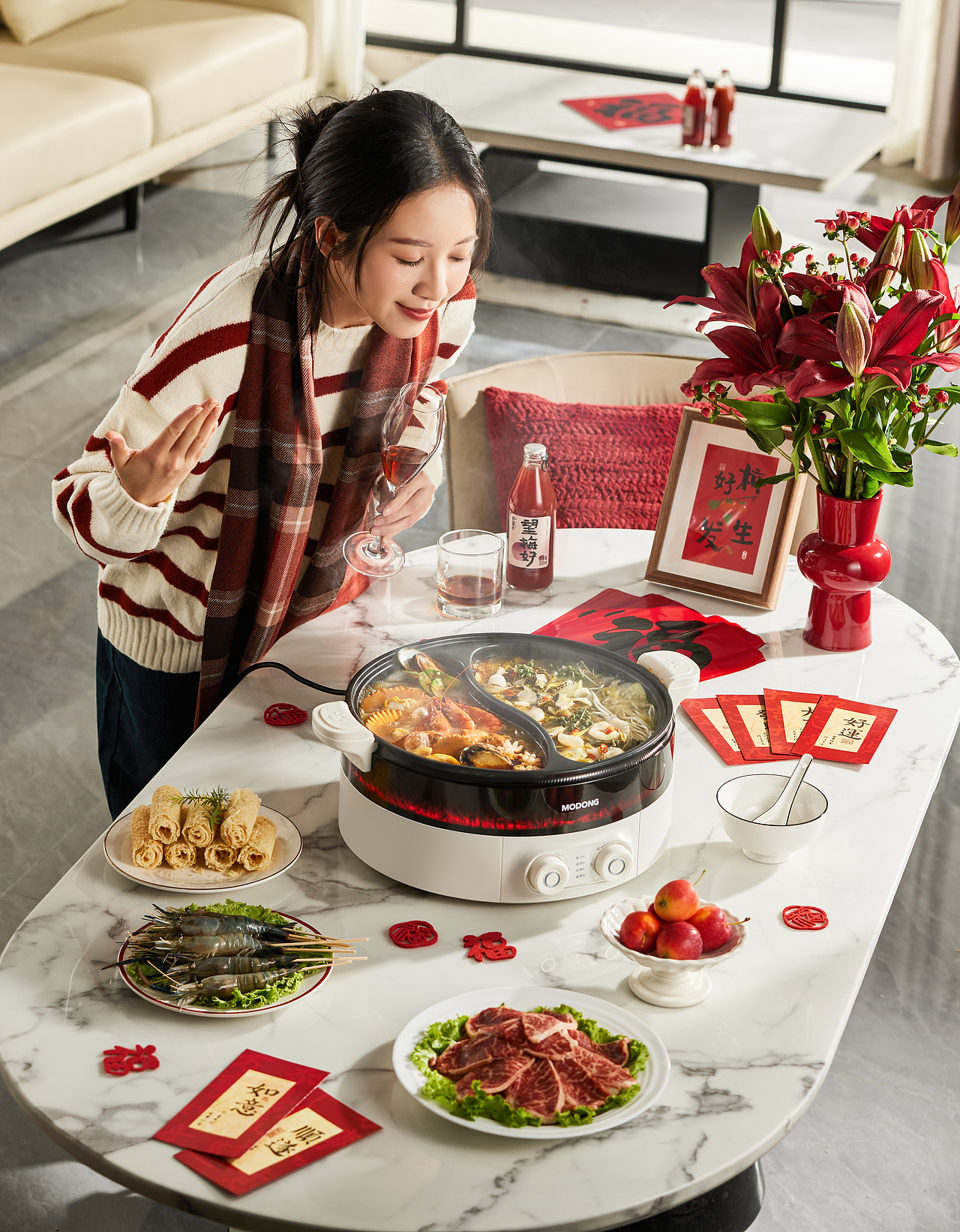 猫爪科技旗下高端品牌《摩动年度重磅新品-火焰火锅》