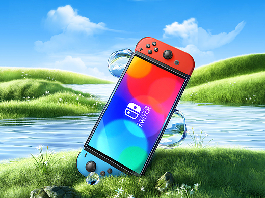 Switch 2代游戏机晶甲支架保护壳