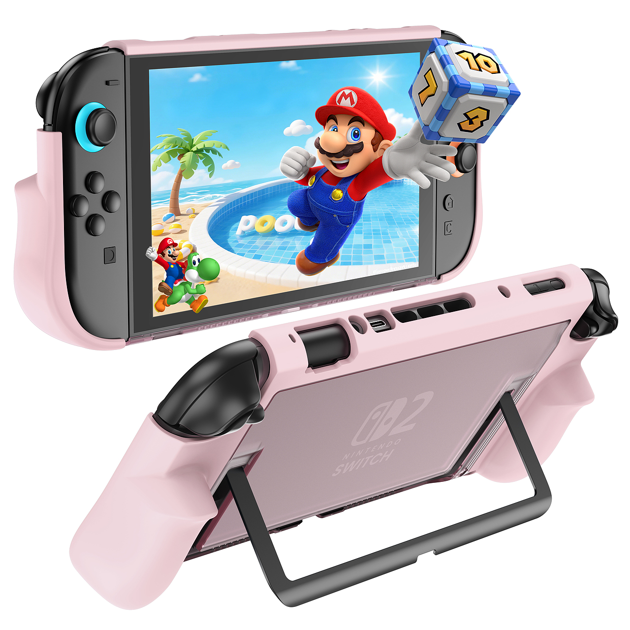 Switch 2代游戏机晶甲支架保护壳