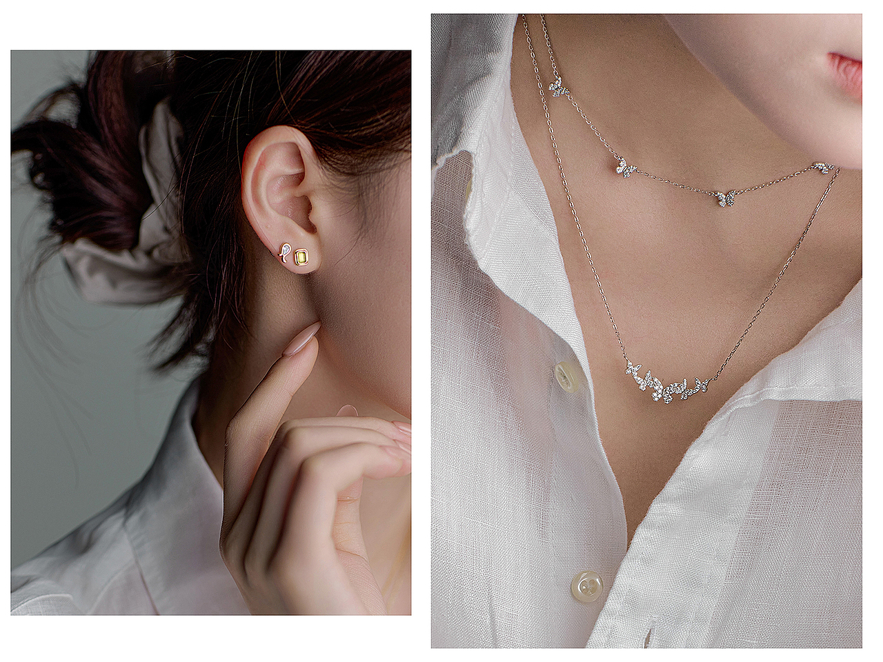 银饰项链丨ARSIS丨麦图摄影丨项链丨耳钉丨高级感饰品