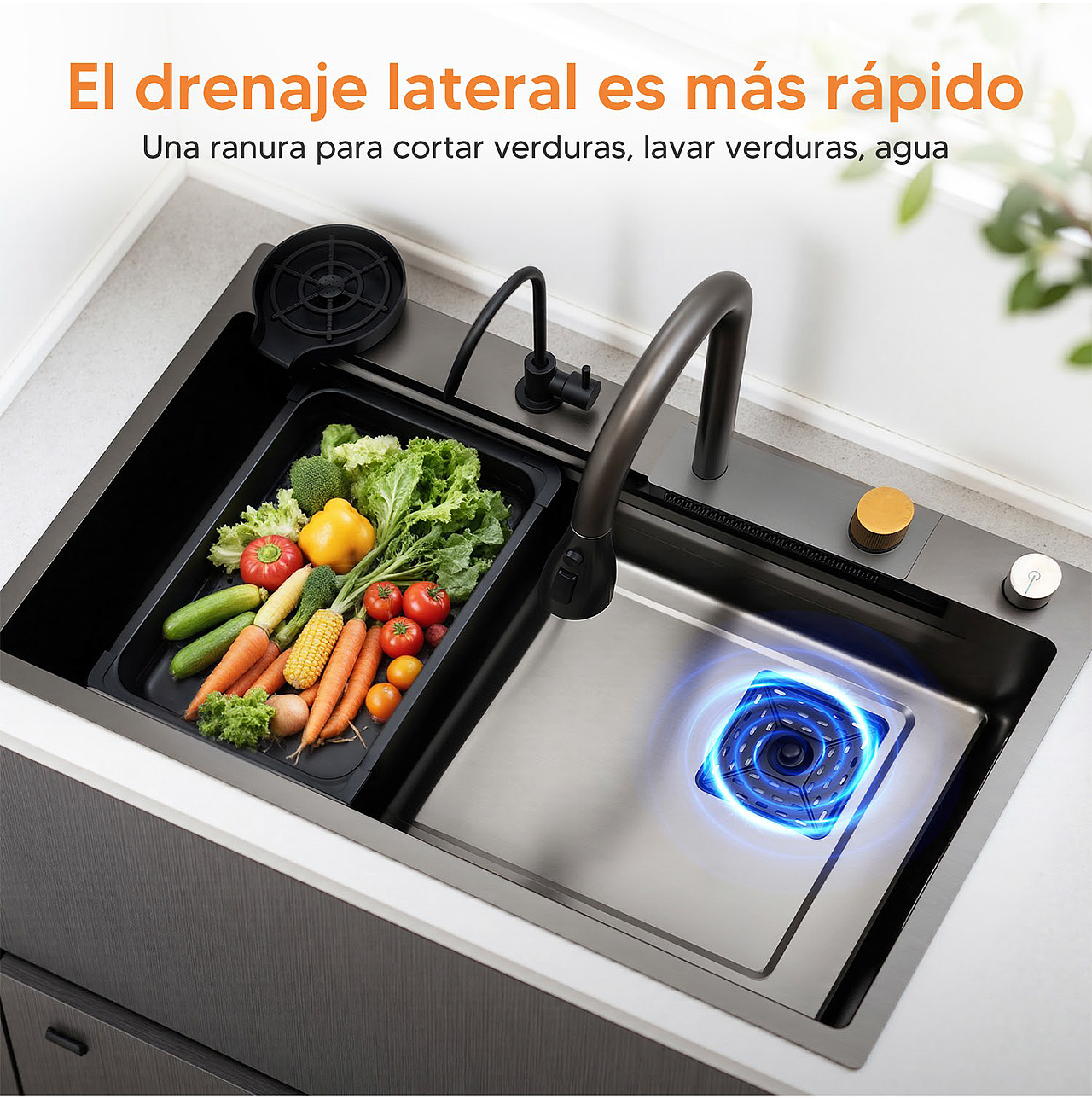 【AIGC】亚马逊电商全案设计 | 厨房水槽（图ZMzk3MTQ0NjUy） - AI作品 - 站酷设计师设计师AYUAN原创素材 - 站酷ZCOOL