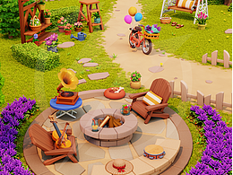 Q版欧美卡通场景-法国普罗旺斯