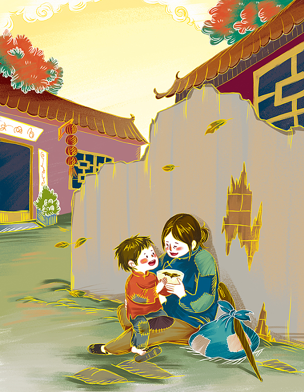 《雷锋的故事》《格林童话》《神笔马良》《夜色》（图ZMzk3MTUzNzQw） - 绘本 - 站酷设计师小皮猴插画原创素材 - 站酷ZCOOL