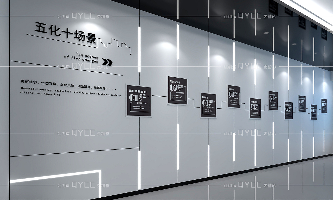 企业展厅设计-地产工法展厅