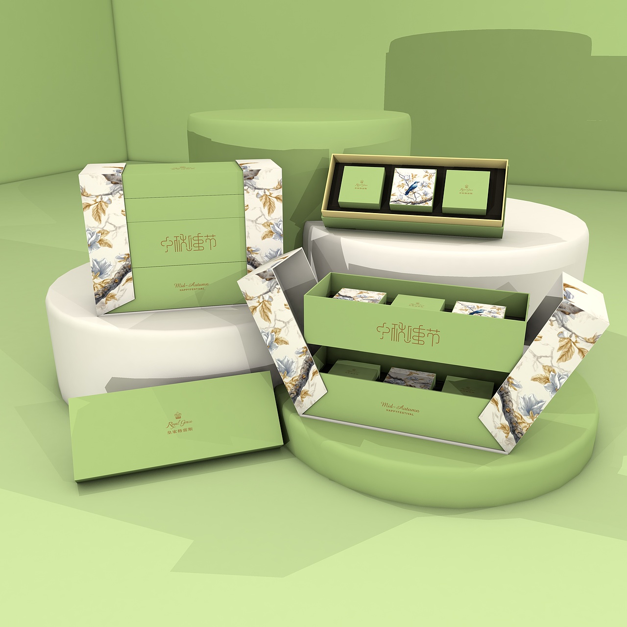 2025中秋限定｜蒂芙尼藍(lán)禮盒，一眼萬年的心動！?（圖ZMzk3MTYyNzUy） - 包裝 - 站酷設(shè)計師MENG11111原創(chuàng)素材 - 站酷ZCOOL