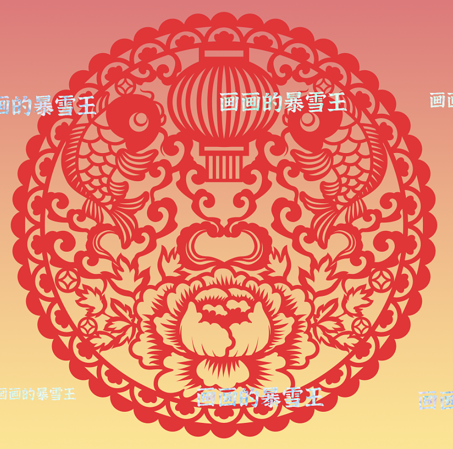 新年福字贴，窗花设计（图ZMzk3MTY3NTQ4） - 商业插画 - 站酷设计师D子兔原创素材 - 站酷ZCOOL