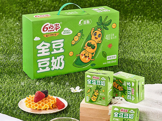 六点半豆奶饮品饮料拍摄