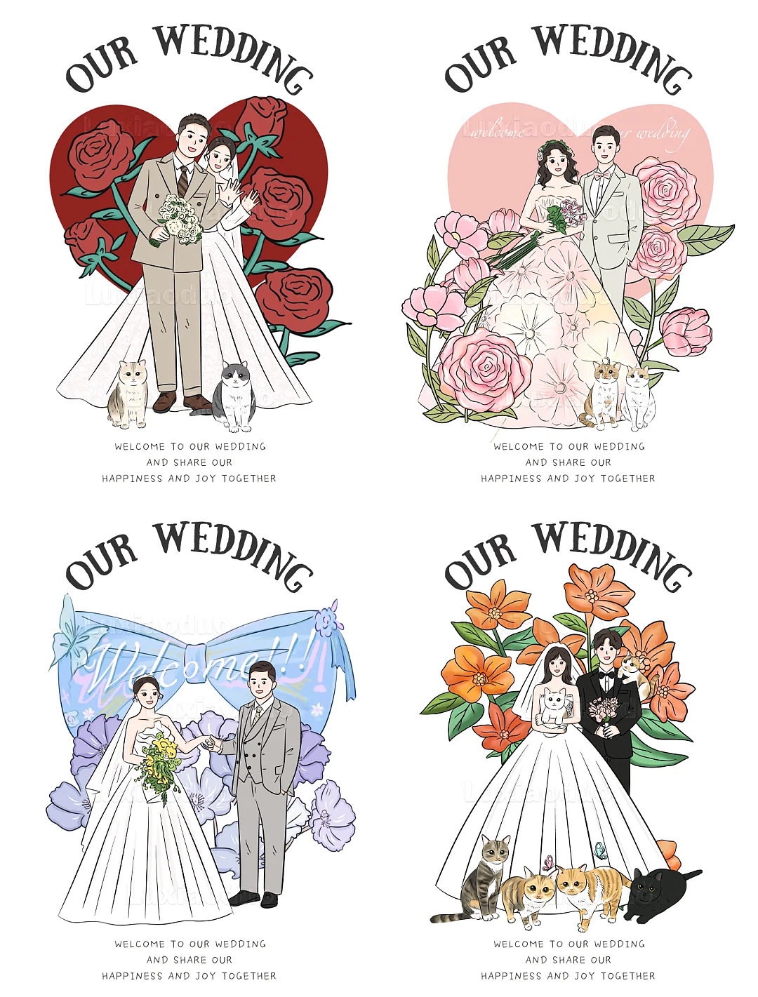 创意爆棚！超美的手绘迎宾牌客稿分享~