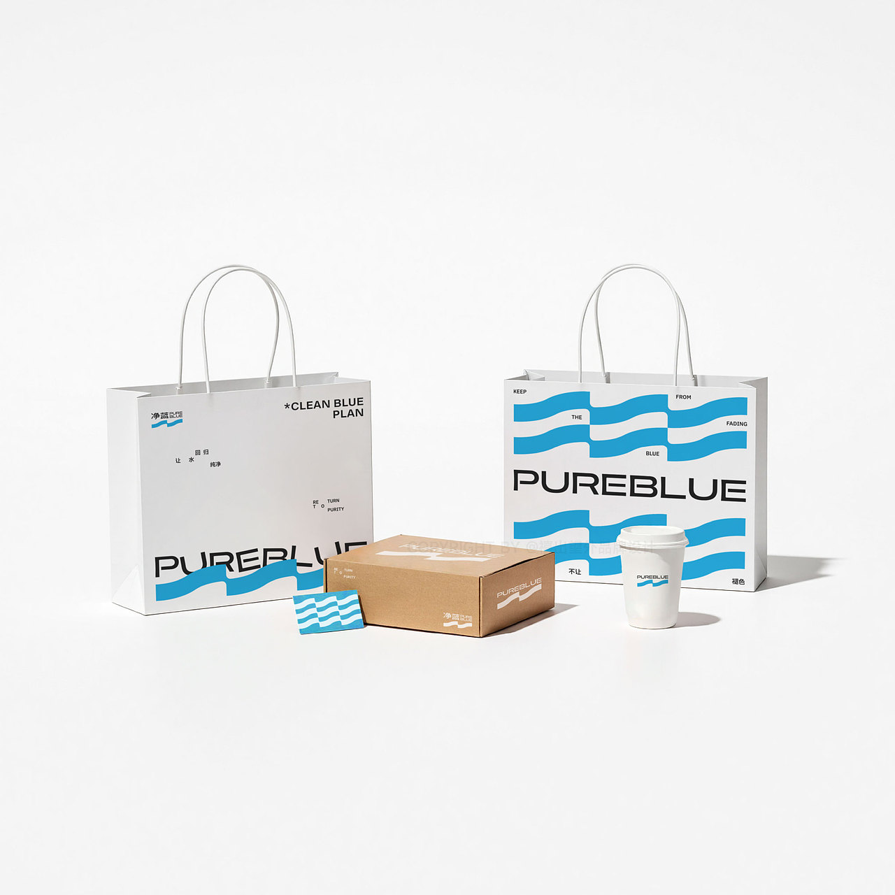 净蓝PureBlue丨环保品牌设计（图ZMzk3MTgwMTY4） - 品牌 - 站酷设计师禧出望外原创素材 - 站酷ZCOOL