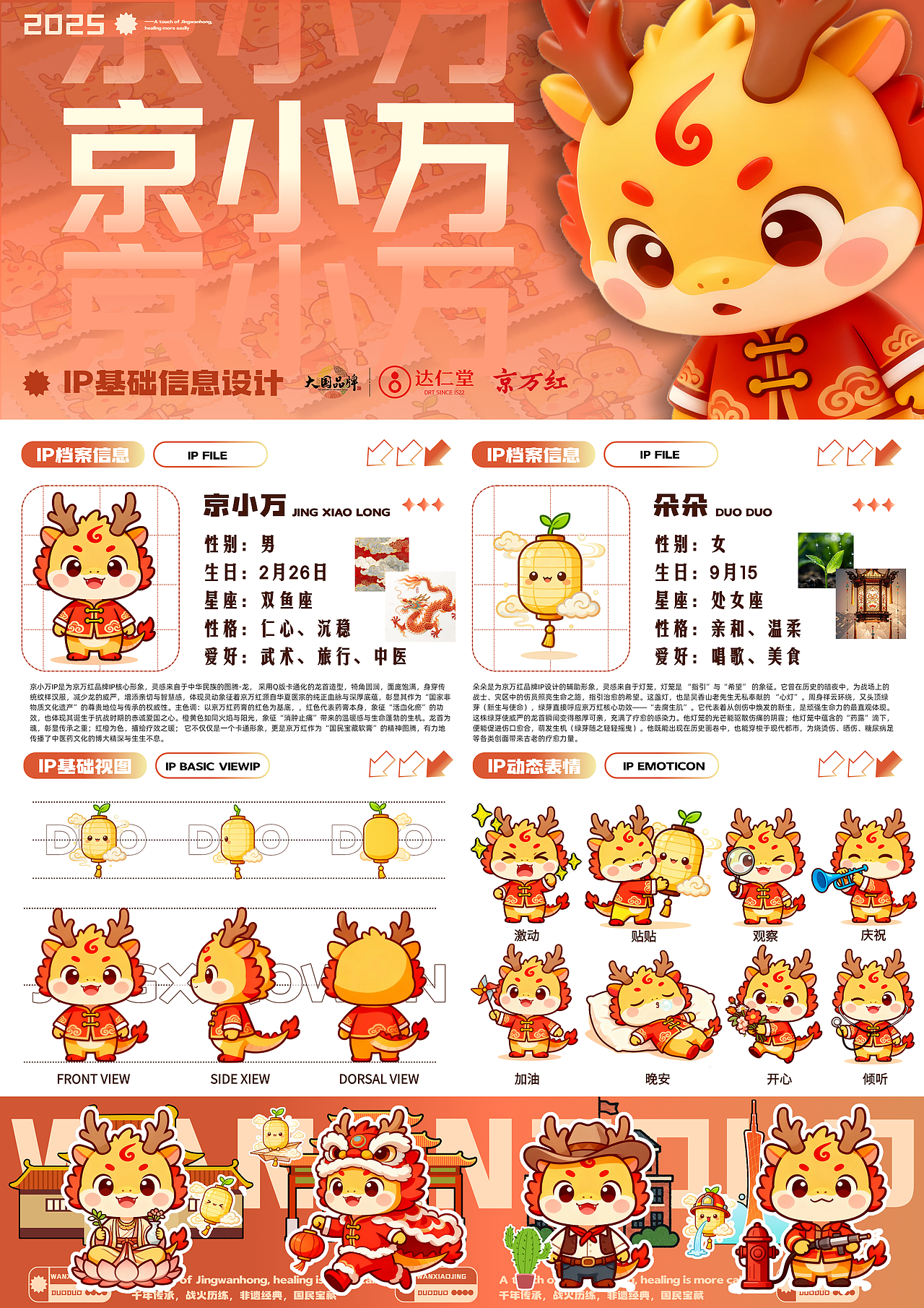 万京红品牌形象IP设计-京小万与朵朵（图ZMzk3MTg0MzY4） - IP形象 - 站酷设计师梦霖与设计原创素材 - 站酷ZCOOL