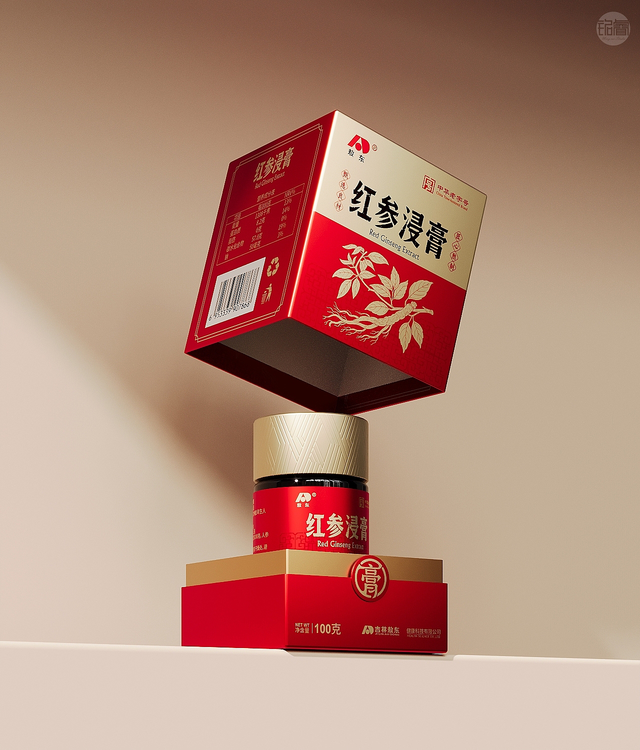 保健食品红参膏包装设计 | 吉林敖东 | 铭睿益创