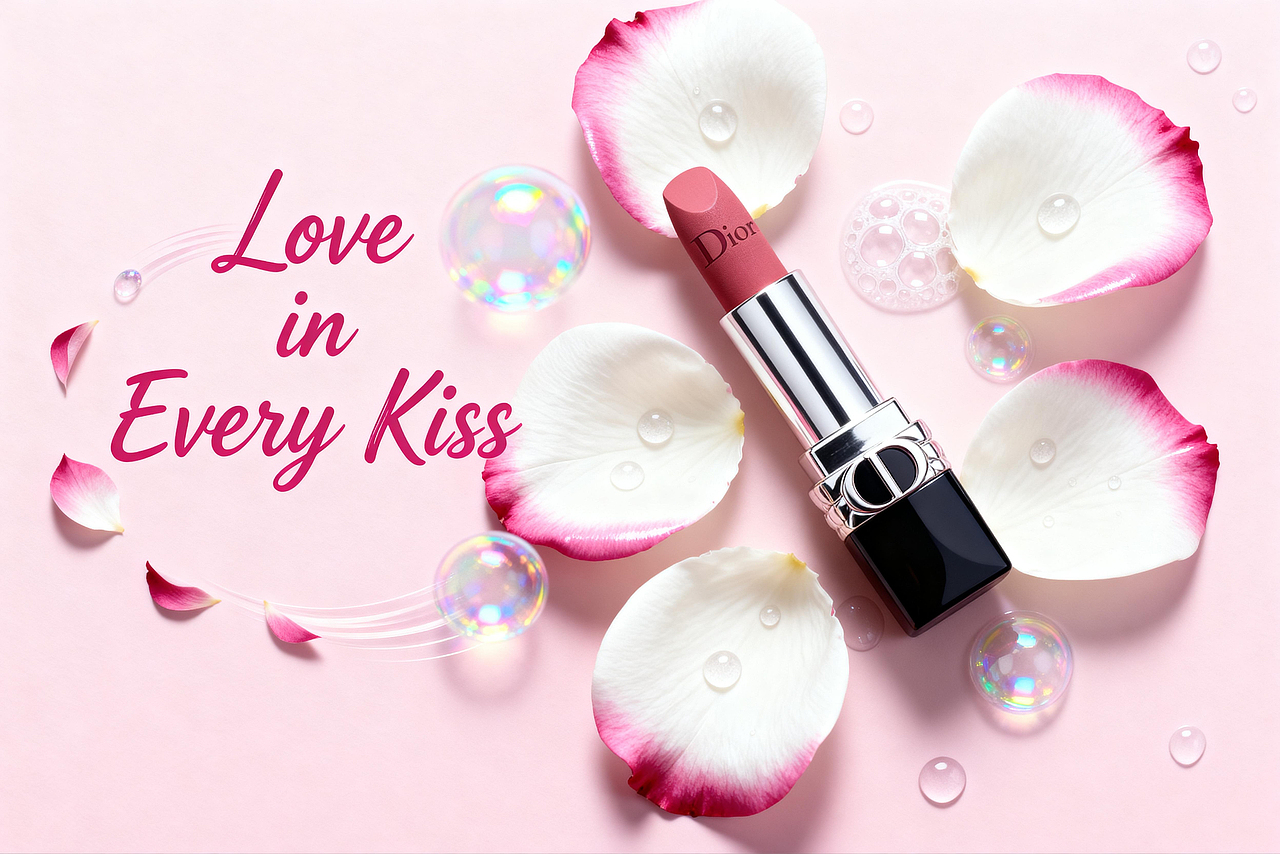 Dior 口红 I 节日/布料/情人节/创意Ai场景出图（图ZMzk3MTg4ODA0） - 产品 - 站酷设计师沐风keyshot原创素材 - 站酷ZCOOL