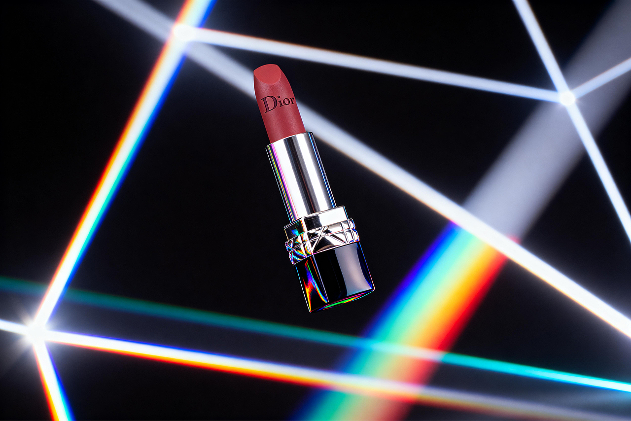 Dior 口红 I 节日/布料/情人节/创意Ai场景出图（图ZMzk3MTg4ODE2） - 产品 - 站酷设计师沐风keyshot原创素材 - 站酷ZCOOL