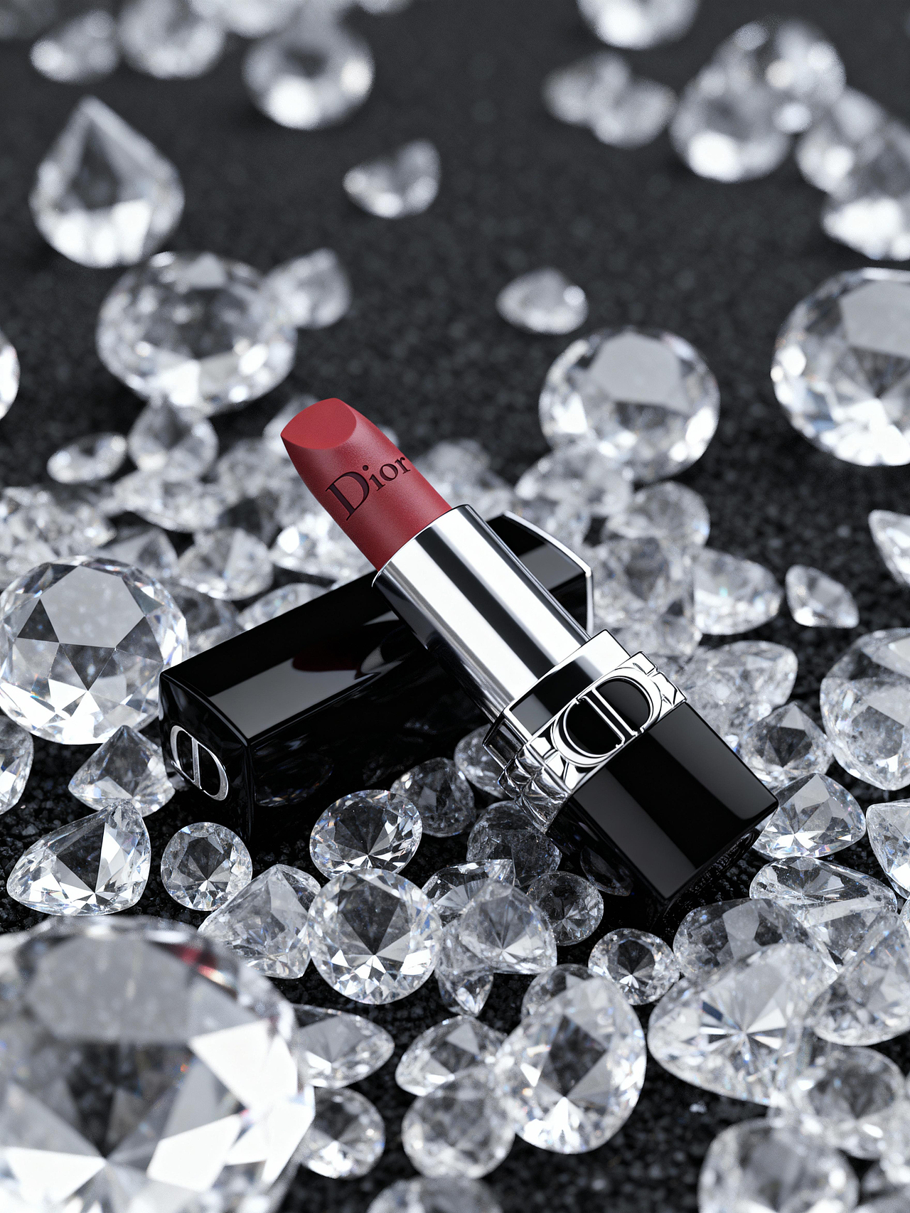 Dior 口红 I 节日/布料/情人节/创意Ai场景出图（图ZMzk3MTg4NzQw） - 产品 - 站酷设计师沐风keyshot原创素材 - 站酷ZCOOL