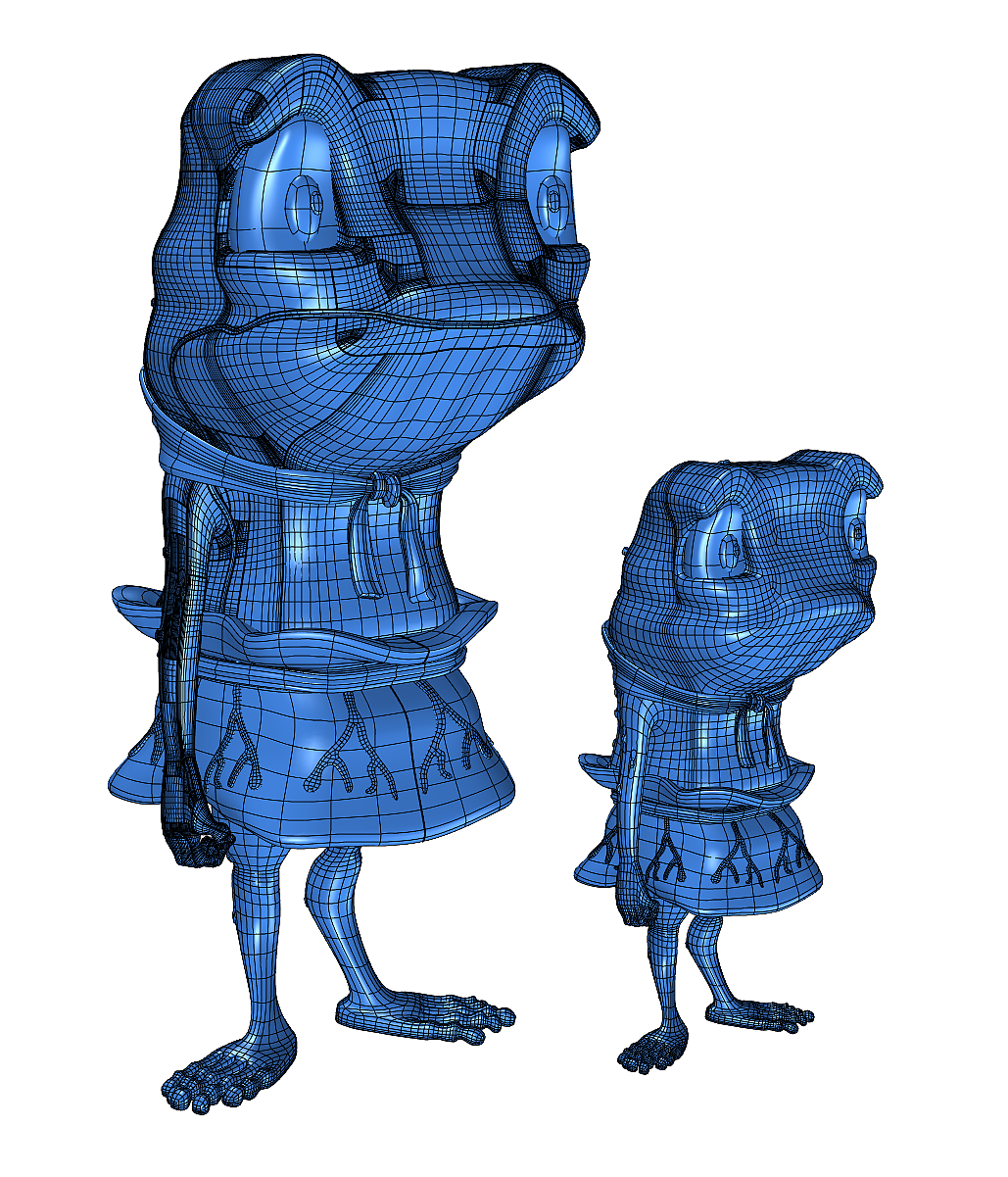 犀牛细分建模——浪浪山蛤蟆精