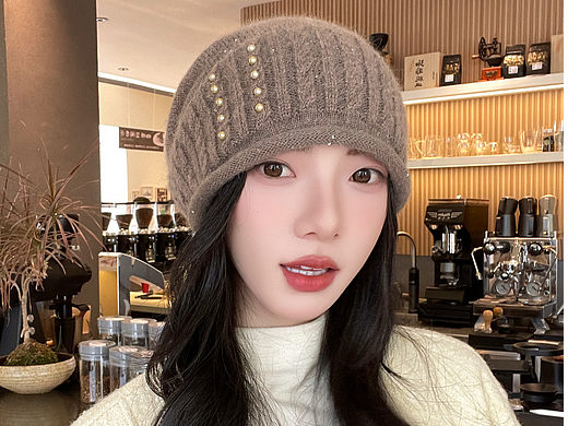 秋冬帽子拍摄
