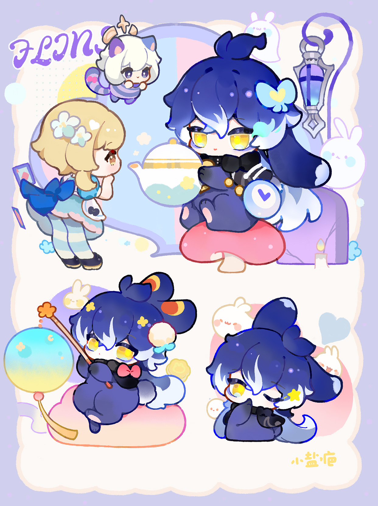 画了菲林斯兔兔!