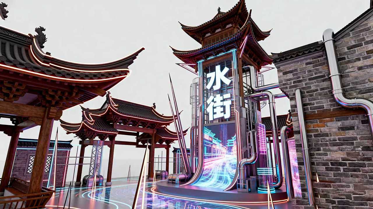 打卡点没吸引力？赛博朋克美陈设计为你破局（图ZMzk3MjEyODAw） - 场景 - 站酷设计师一术设计原创素材 - 站酷ZCOOL