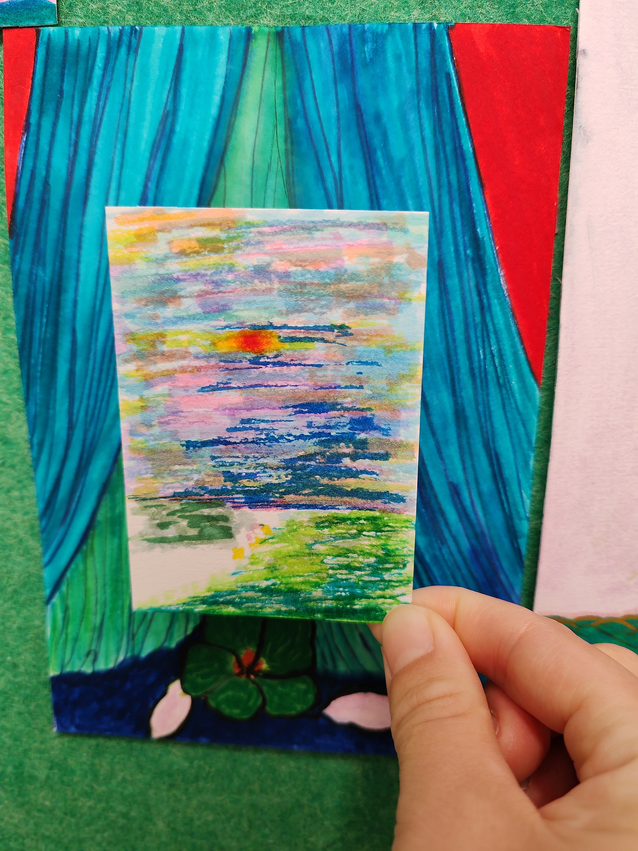 色彩斑斓的天空