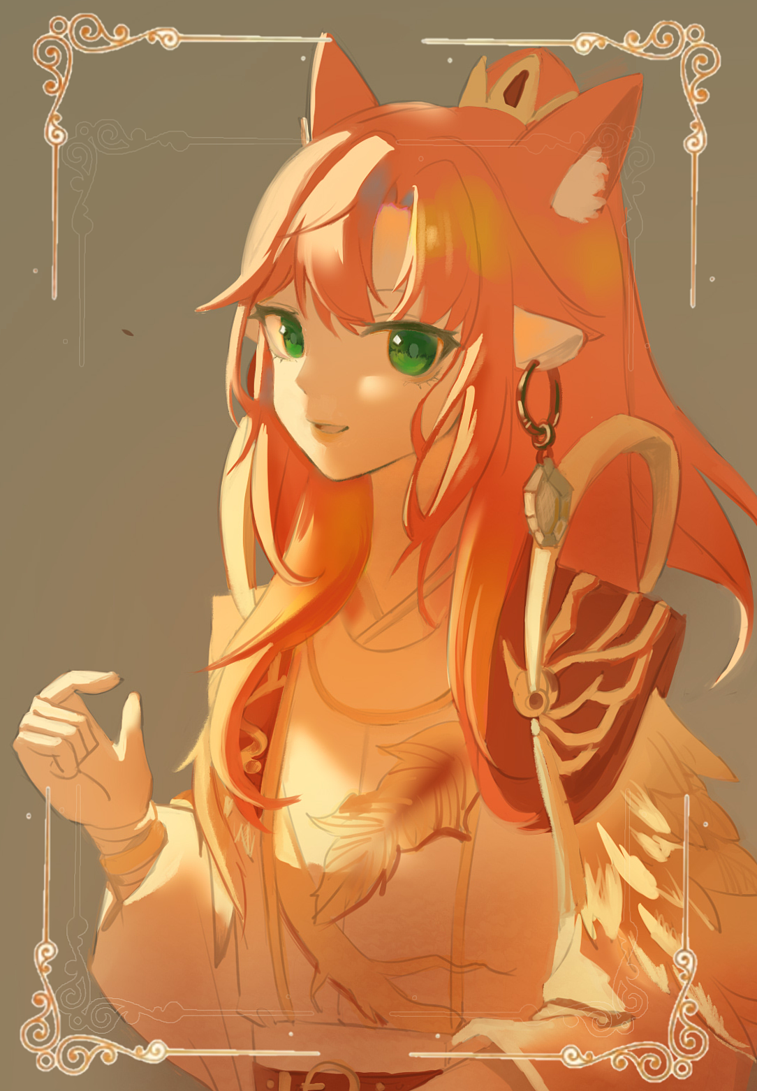 伪厚涂  古风兽娘