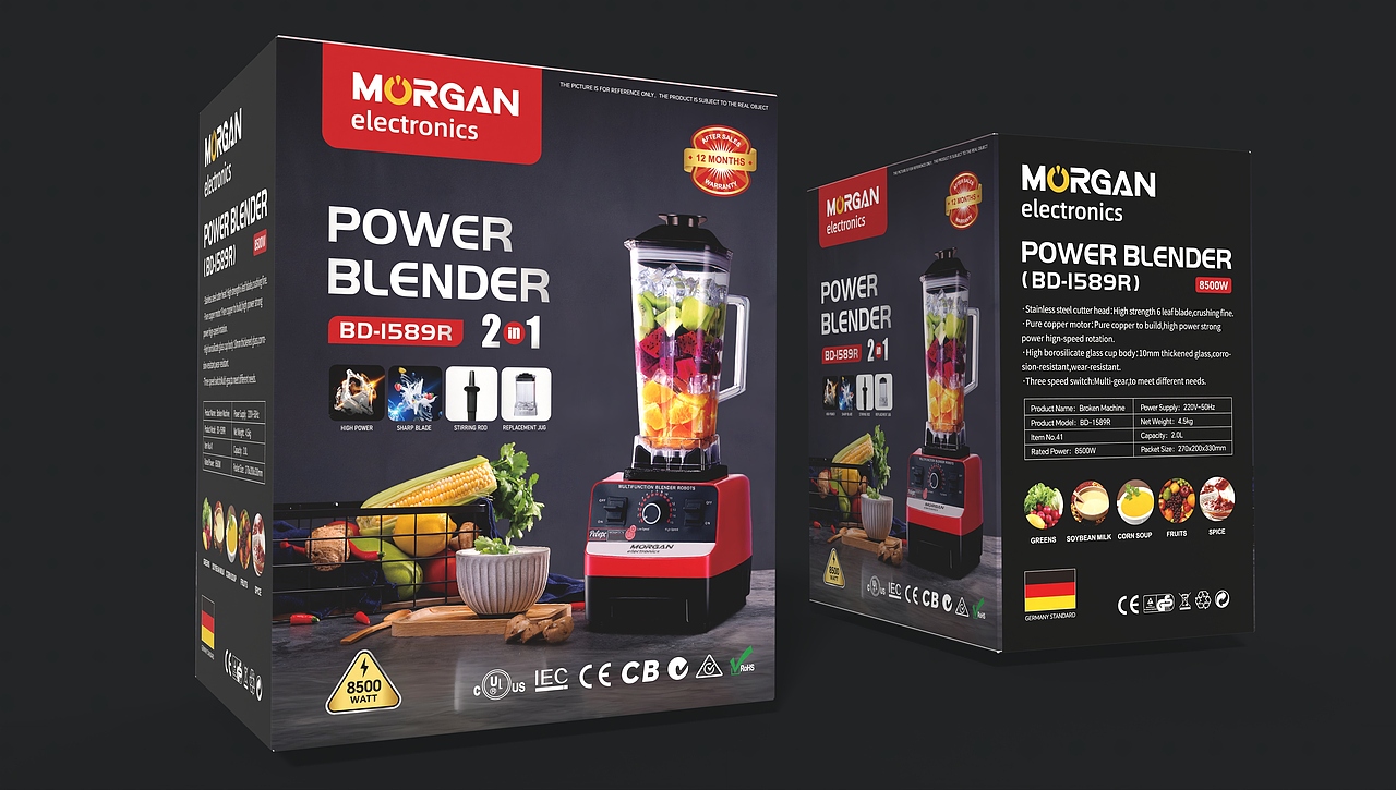 MOrGAN | 杭州智界创科跨境电商 | 榨汁机包装设计（图ZMzk3MjI0MTky） - 包装 - 站酷设计师得邦品牌设计原创素材 - 站酷ZCOOL