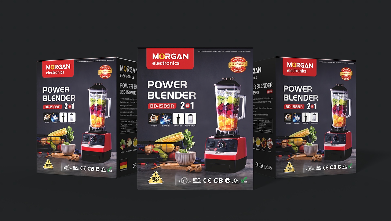 MOrGAN | 杭州智界创科跨境电商 | 榨汁机包装设计（图ZMzk3MjI0MjA0） - 包装 - 站酷设计师得邦品牌设计原创素材 - 站酷ZCOOL