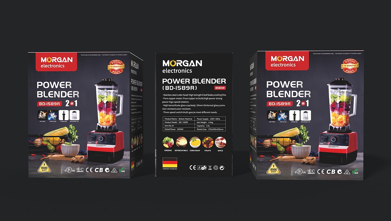 MOrGAN | 杭州智界创科跨境电商 | 榨汁机包装设计（图ZMzk3MjI0MjAw） - 包装 - 站酷设计师得邦品牌设计原创素材 - 站酷ZCOOL