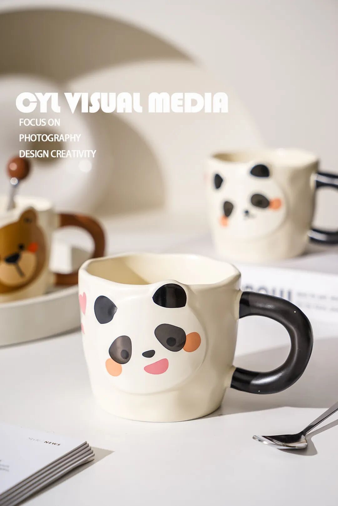 产品拍摄|小熊咖啡杯（图ZMzk3MjI0MjU2） - 产品摄影 - 站酷设计师摄影师蔡依琳原创素材 - 站酷ZCOOL