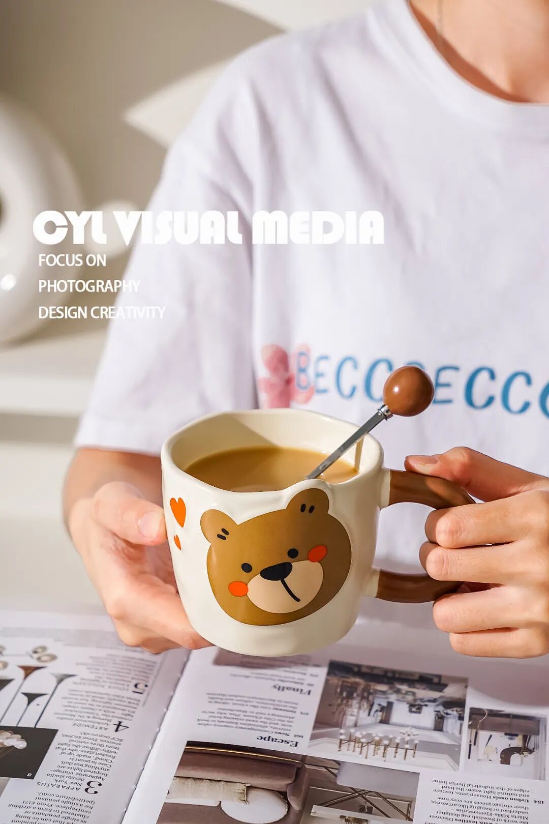 产品拍摄|小熊咖啡杯（图ZMzk3MjI0MjYw） - 产品摄影 - 站酷设计师摄影师蔡依琳原创素材 - 站酷ZCOOL