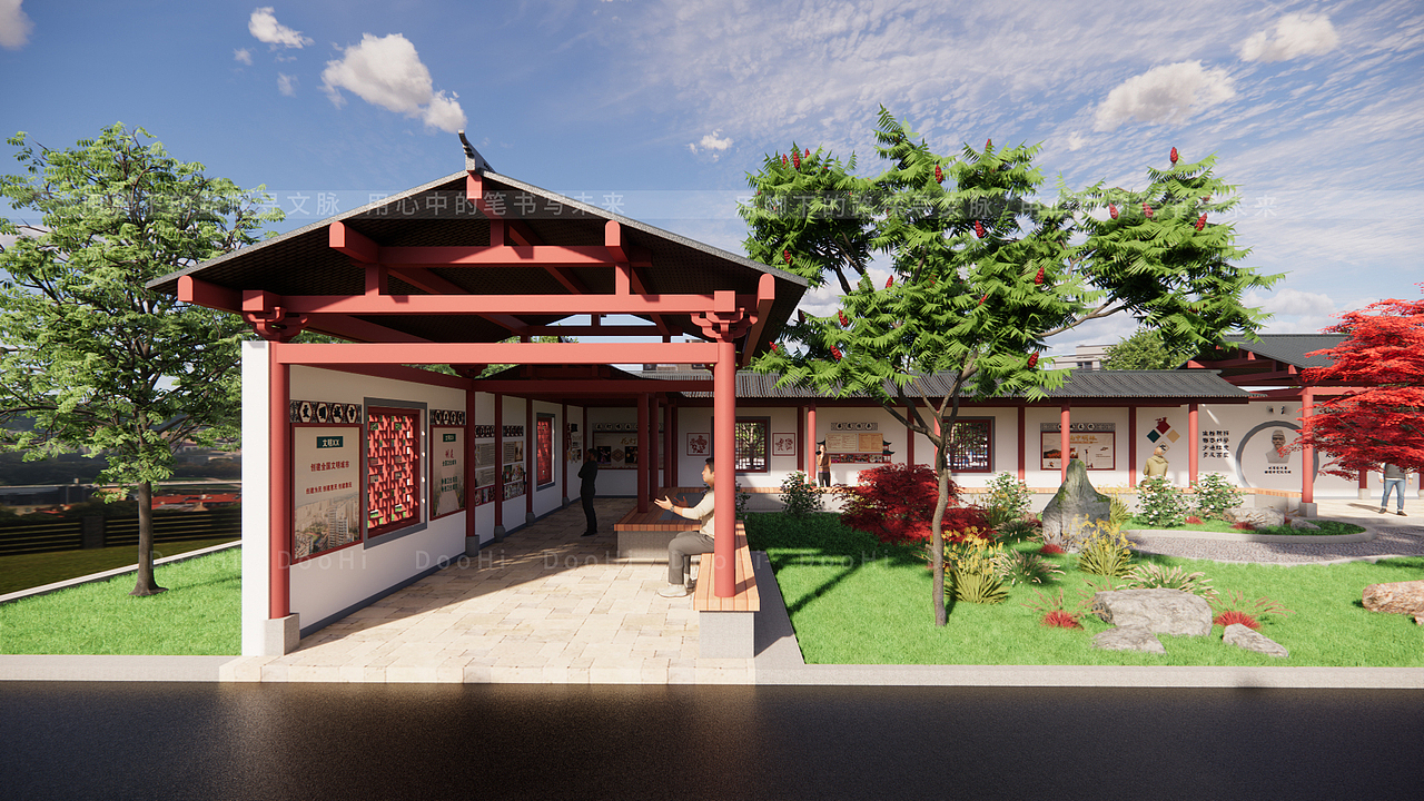 公园长廊文化设计（图ZMzk3MjI3Nzk2） - 景观设计 - 站酷设计师DooHi原创素材 - 站酷ZCOOL