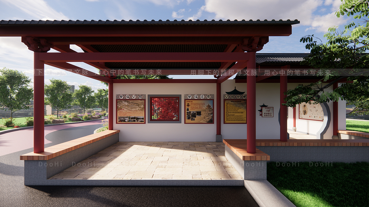 公园长廊文化设计（图ZMzk3MjI3NzY0） - 景观设计 - 站酷设计师DooHi原创素材 - 站酷ZCOOL