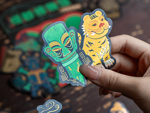 上下五千年 炫黑金箔贴 