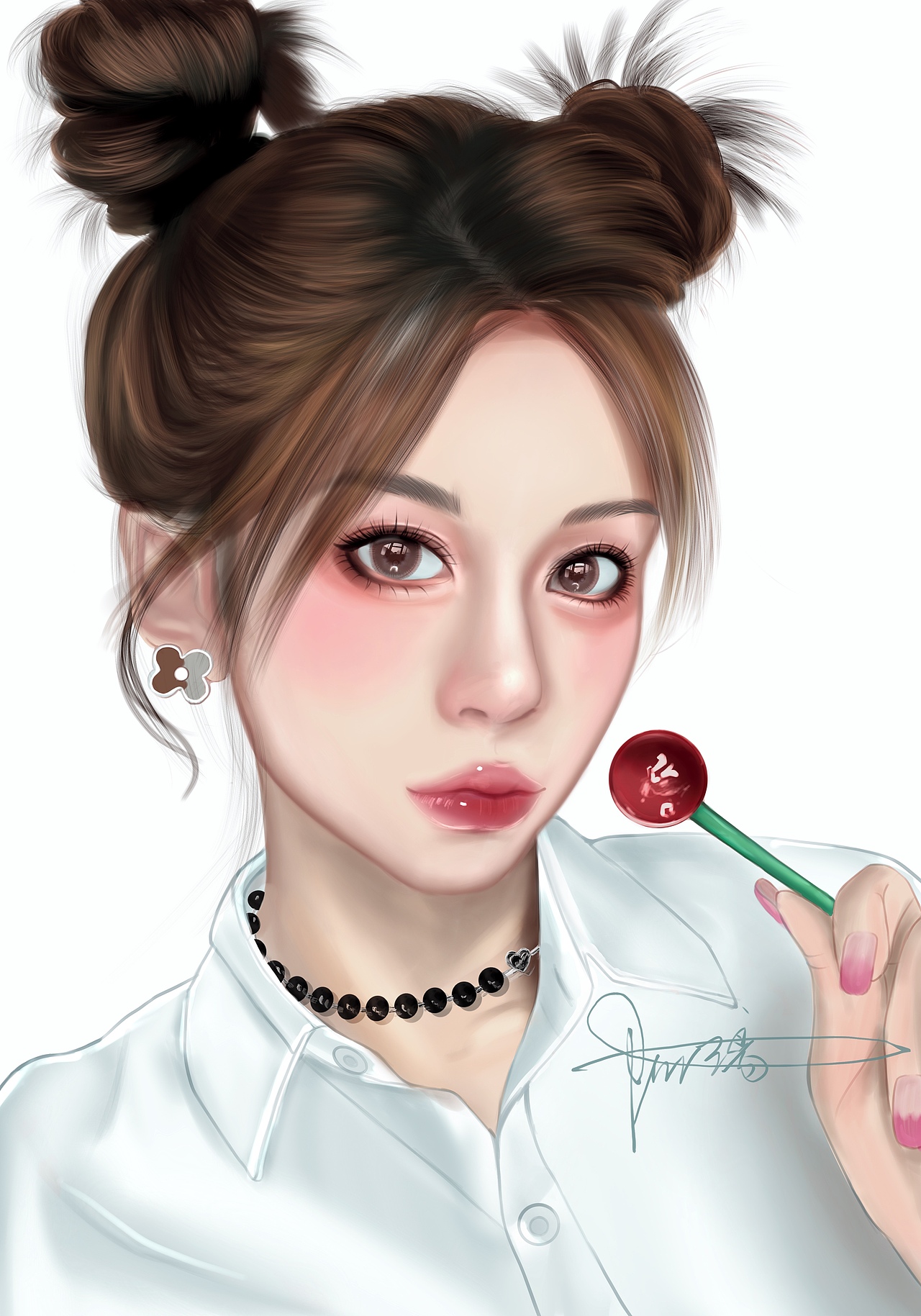 伪厚涂女生头像（图ZMzk3MjM1MjIw） - 其他 - 站酷设计师小阿璃548原创素材 - 站酷ZCOOL