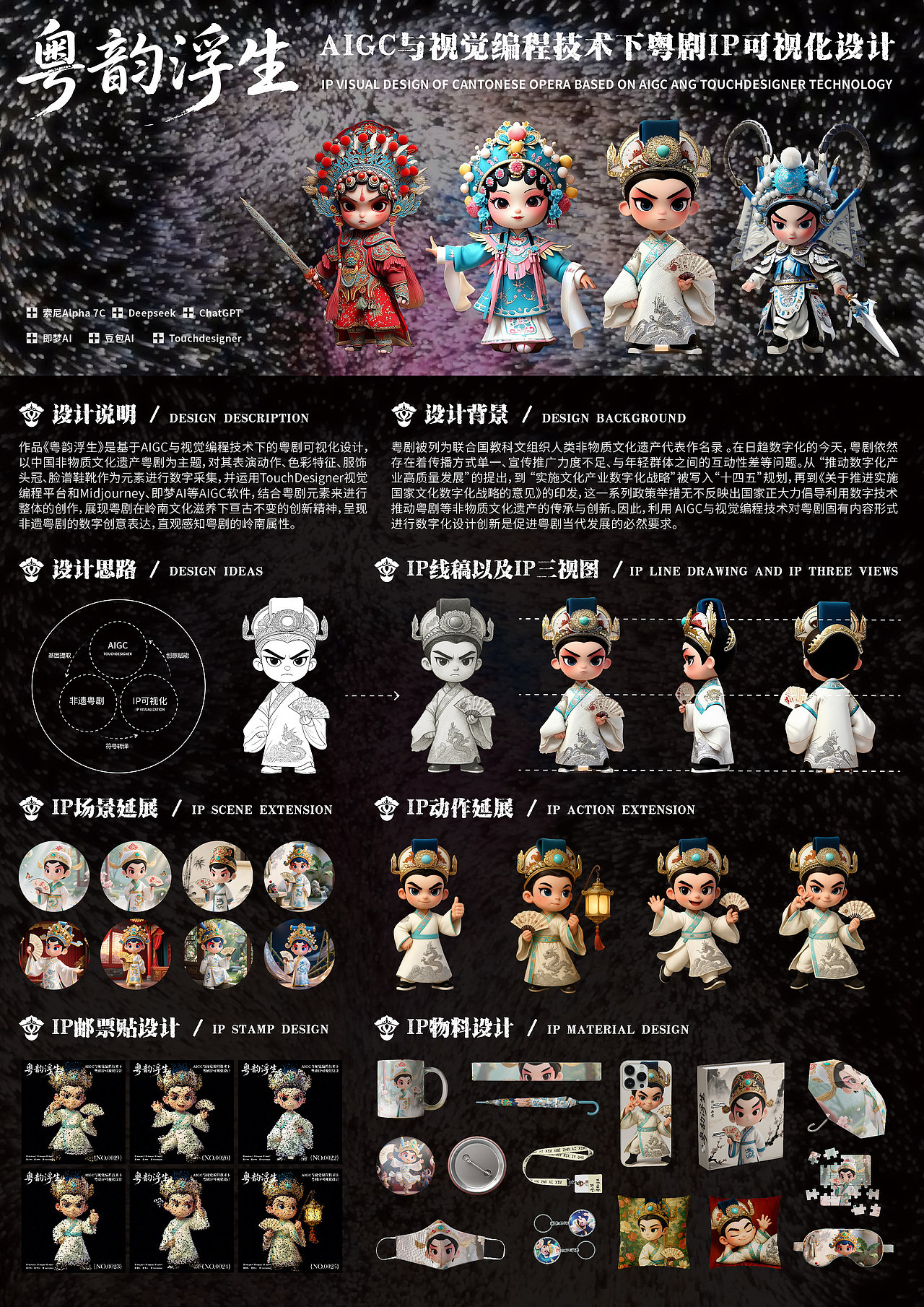 粤剧（图ZMzk3MjQxNzg4） - IP形象 - 站酷设计师Z463998711原创素材 - 站酷ZCOOL