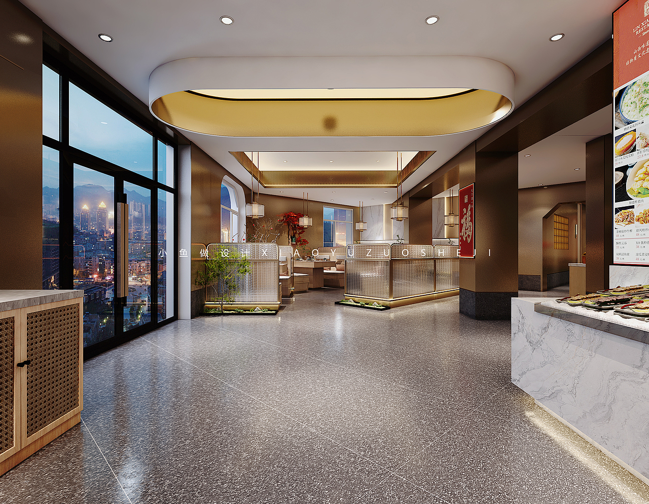 走进老菜馆，品味岁月味道中餐馆氛围感设计案例（图ZMzk3MjUwOTgw） - 酒店餐饮设计 - 站酷设计师鱼小鱼做设计原创素材 - 站酷ZCOOL