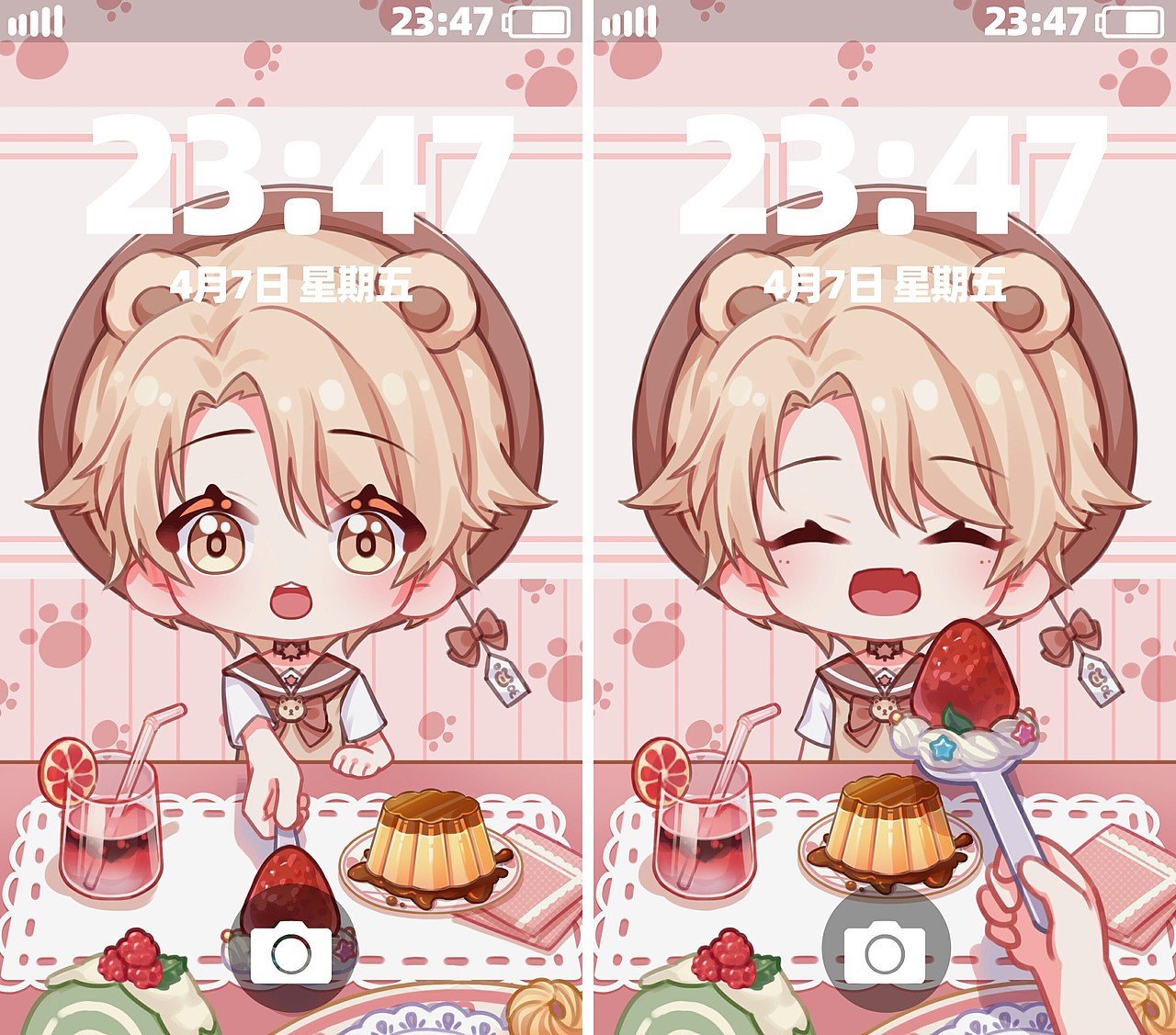 甜品店约会（图ZMzk3MjU5MTQw） - 商业插画 - 站酷设计师半隐原创素材 - 站酷ZCOOL