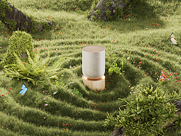 C4D 渲染记录 -自然场景与产品的质感表达