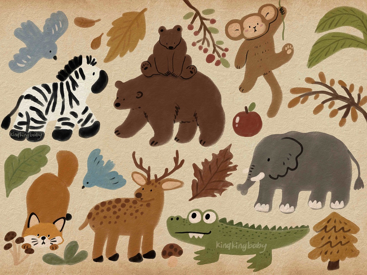 72-如果秋天有颜色-20251007（图ZMzk3MjY1MTky） - 商业插画 - 站酷设计师小短腿kingbaby原创素材 - 站酷ZCOOL